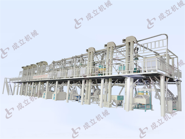 自動化日產100噸面粉加工設備生產線發展的浪潮